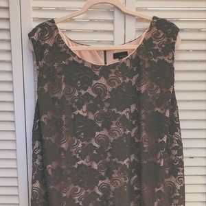 Plus size fitted lace dress
